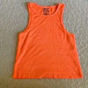 Neon orange BDG tank
